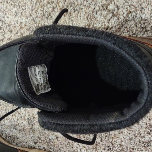 Boots dress casual, Max + Jake, Brayden, black with tan, size 7 - Picture 11 of 14